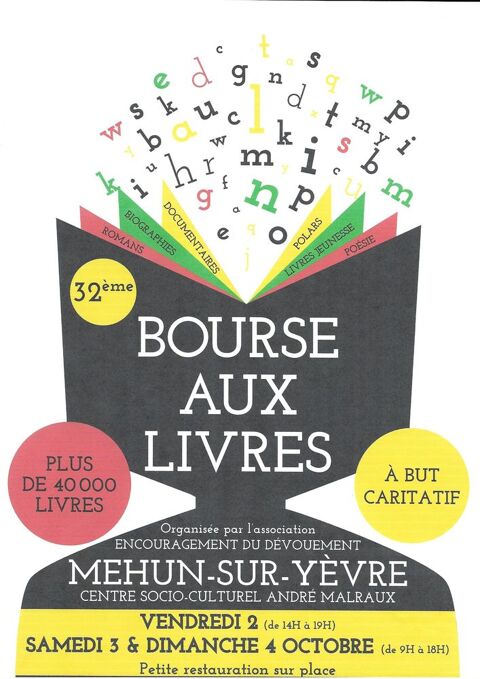 32 BOURSE AUX LIVRES 0 Mehun-sur-Yvre (18)