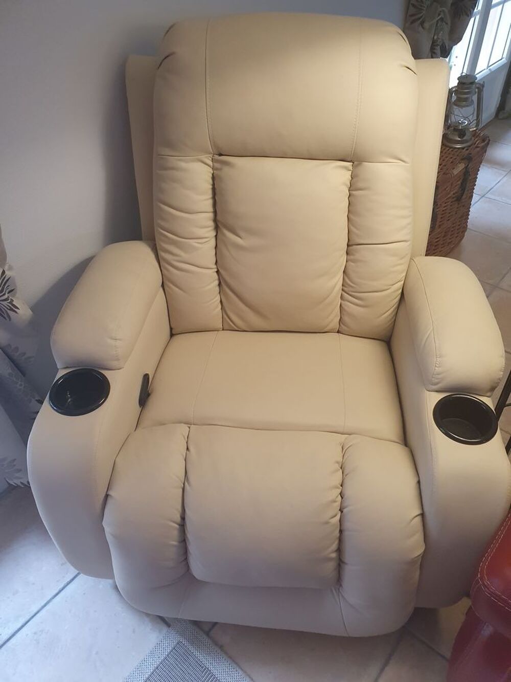 Fauteuil &eacute;lectrique chauffant Maroquinerie