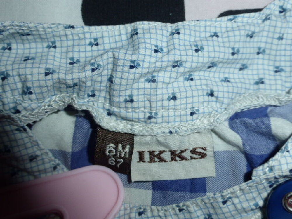 IKKS chemise fille carreaux bleus 6 mois Vtements enfants