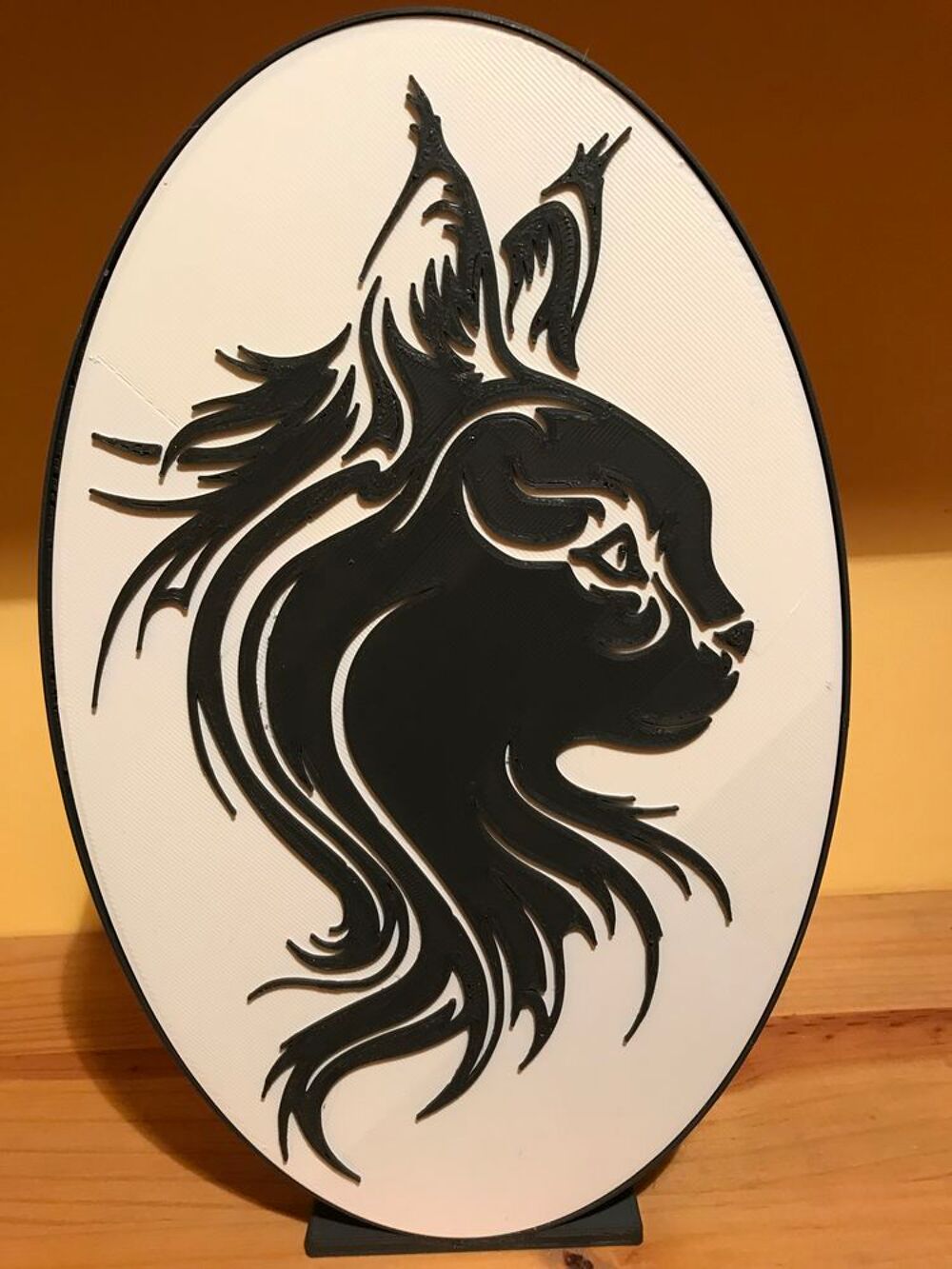 Lampe MAIN COON &eacute;clairage leds &agrave; piles Décoration