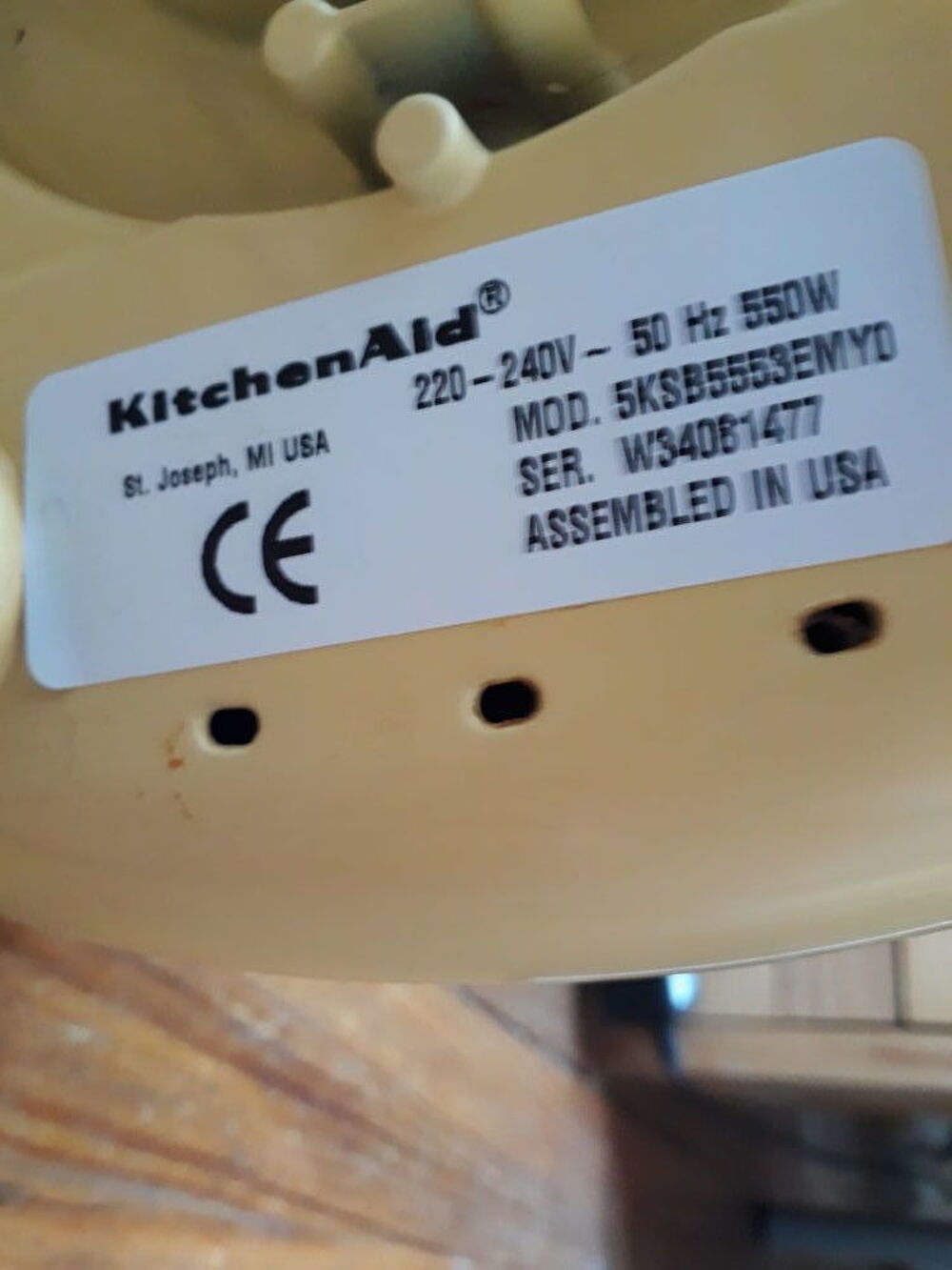 BLENDER/ MIXEUR KITCHENAID Electroménager