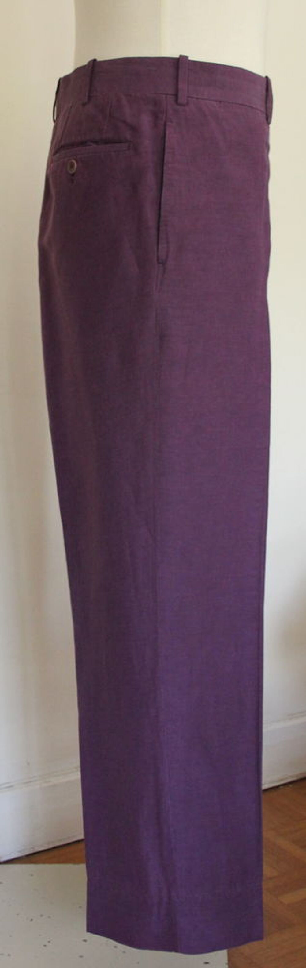 Pantalon lin et soie ARNYS T.50. Vêtements