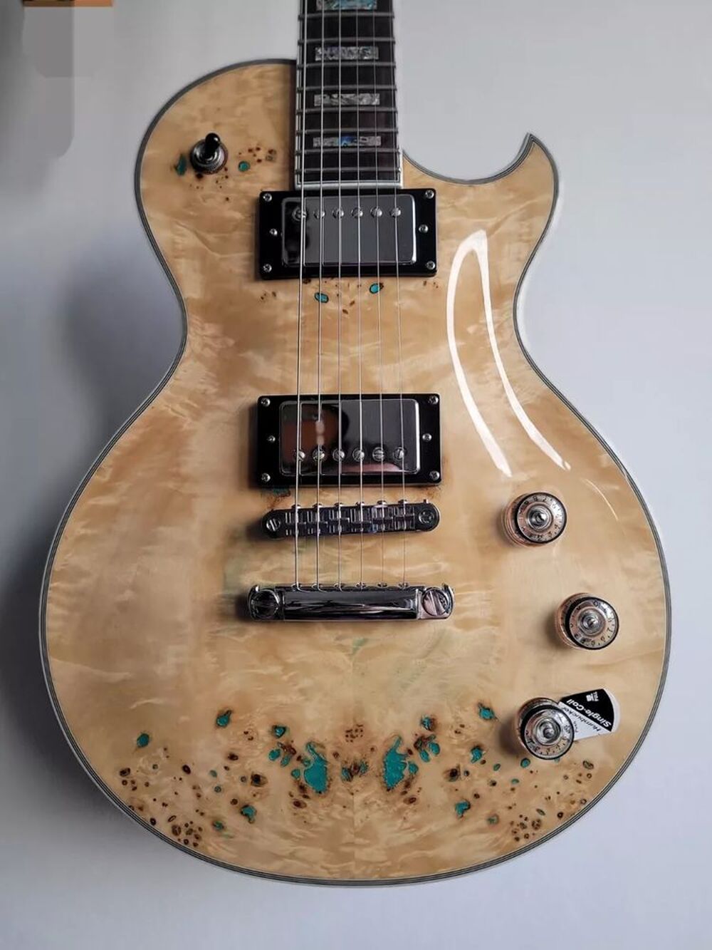 Guitare &eacute;lectrique Schecter Solo II Custom Burl Natural Instruments de musique