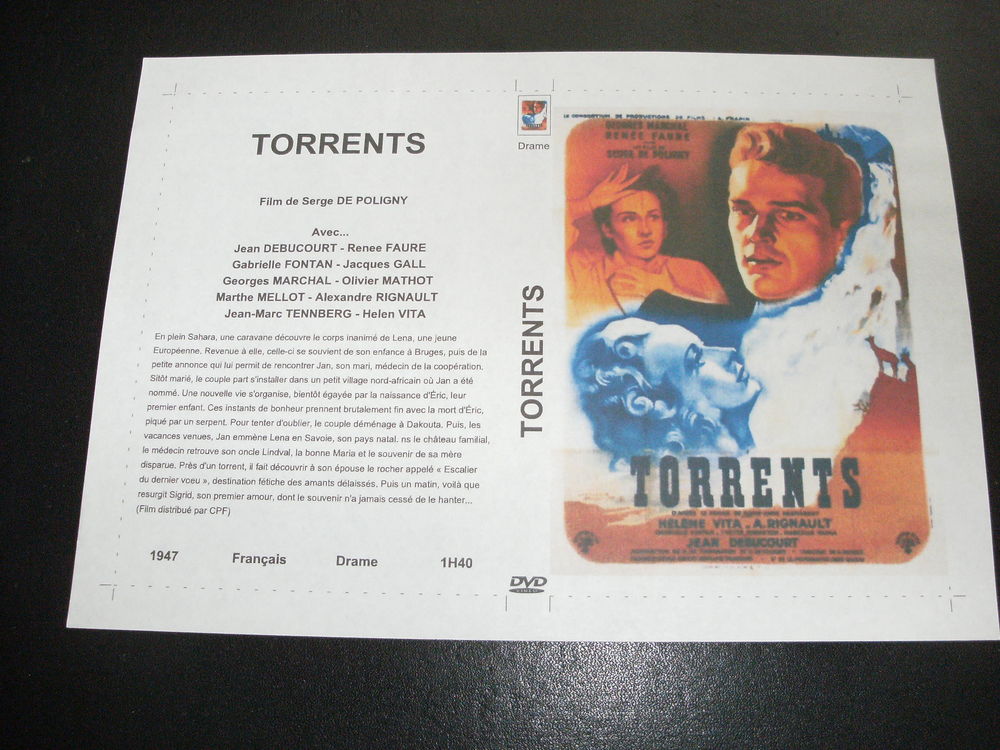 Film : " Torrents " DVD et blu-ray