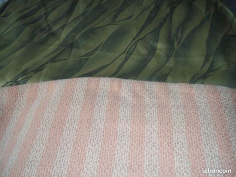 TISSUS VERT ET SAUMON 15 Toulouse (31)