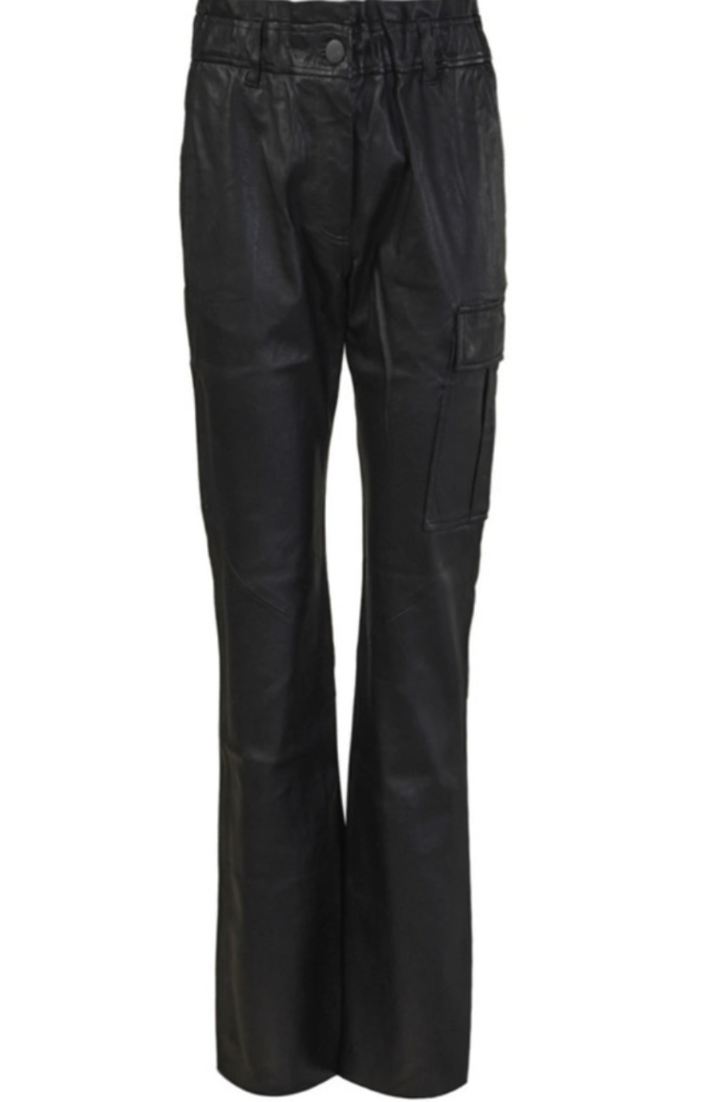 Pantalon en cuir Alter Ego Emmy en noir &eacute;l&eacute;gant. Vêtements