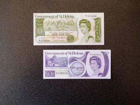 Papier monnaie de l'�le de Saint H�l�ne 90 Fondettes (37)