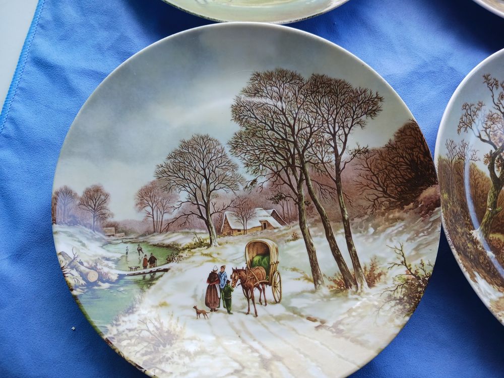 Assiettes D&eacute;coratives Paysages d'Hiver 