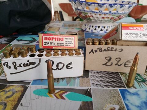 Lot de cartouches et balles pour carabine ET DIVERS CHASSE 0 Murville (54)