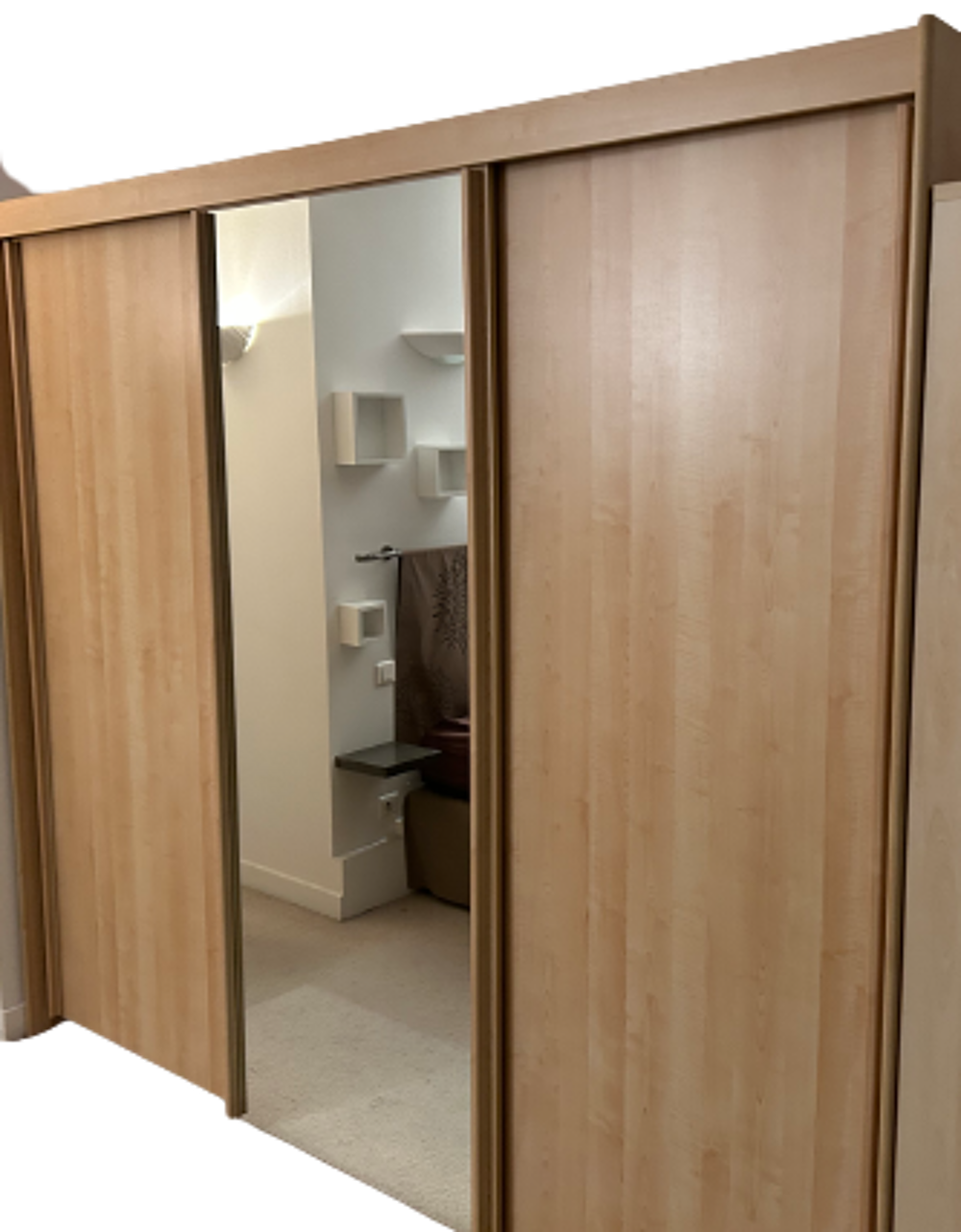 DRESSING BOIS / MIROIR : 3 portes coulissantes Meubles