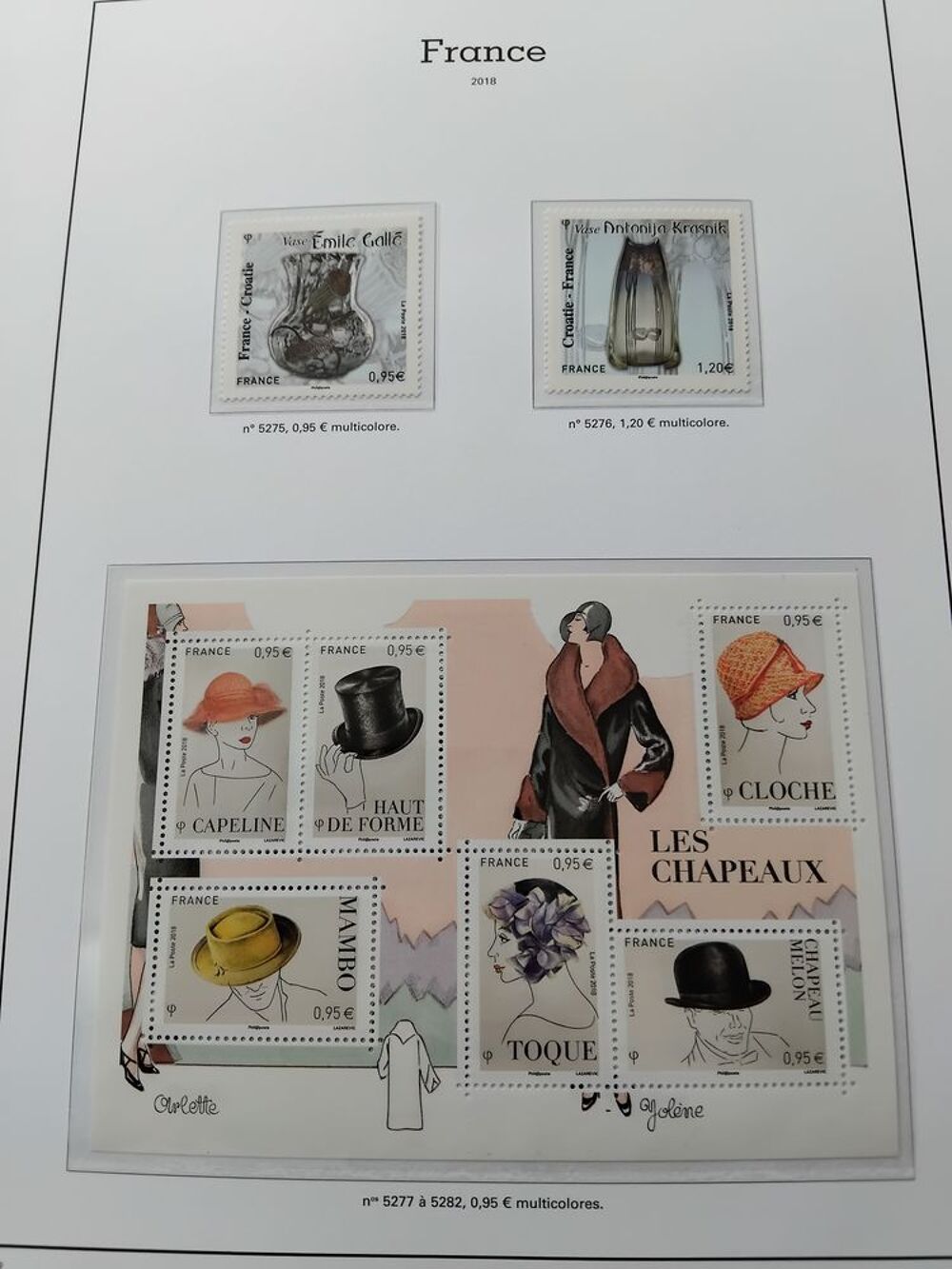 Timbres ann&eacute;e 2018 compl&egrave;te neuve 