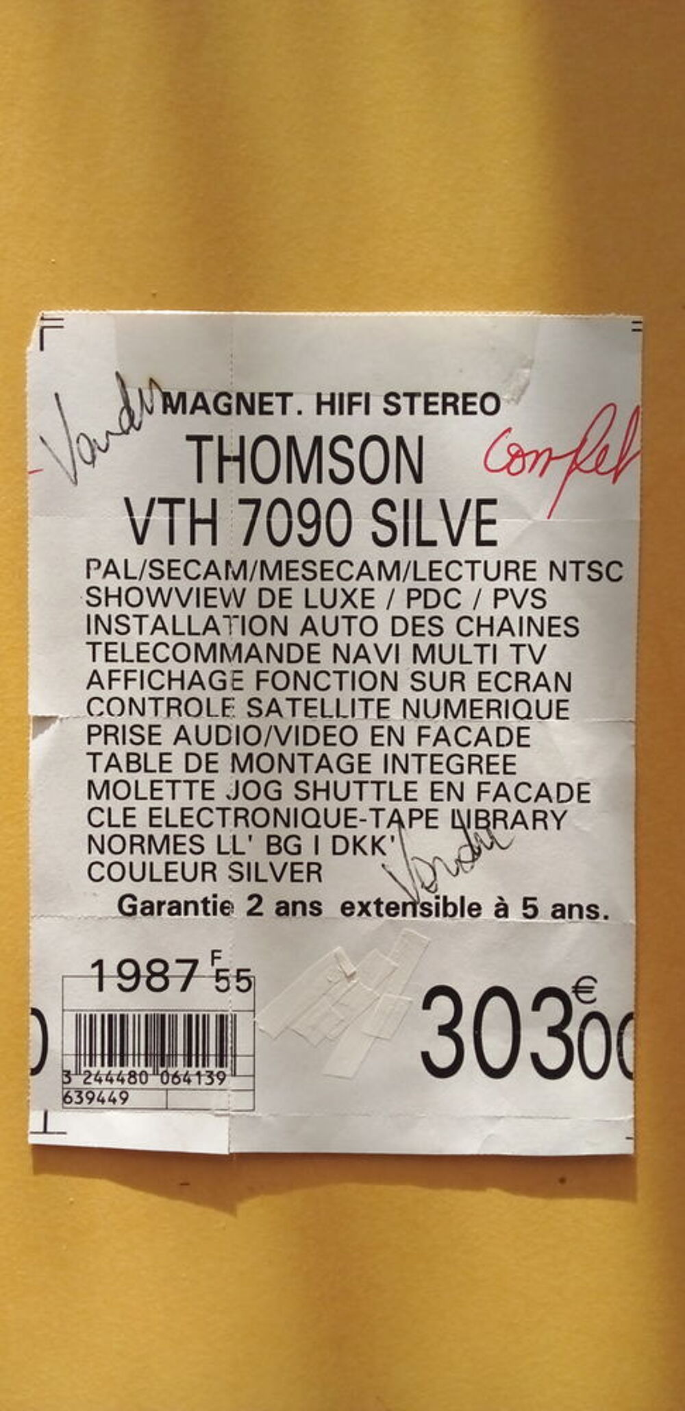 MAGNETOSCOPE THOMSON Audio et hifi