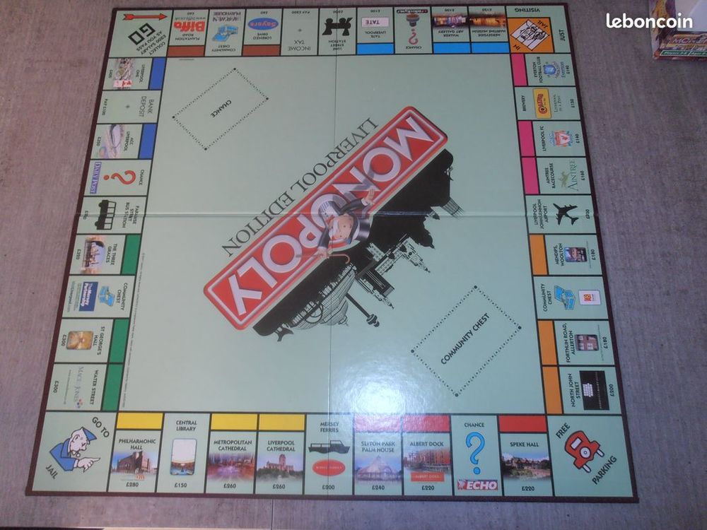 Monopoly Liverpool-en tr&egrave;s bon &eacute;tat et complet. Jeux / jouets