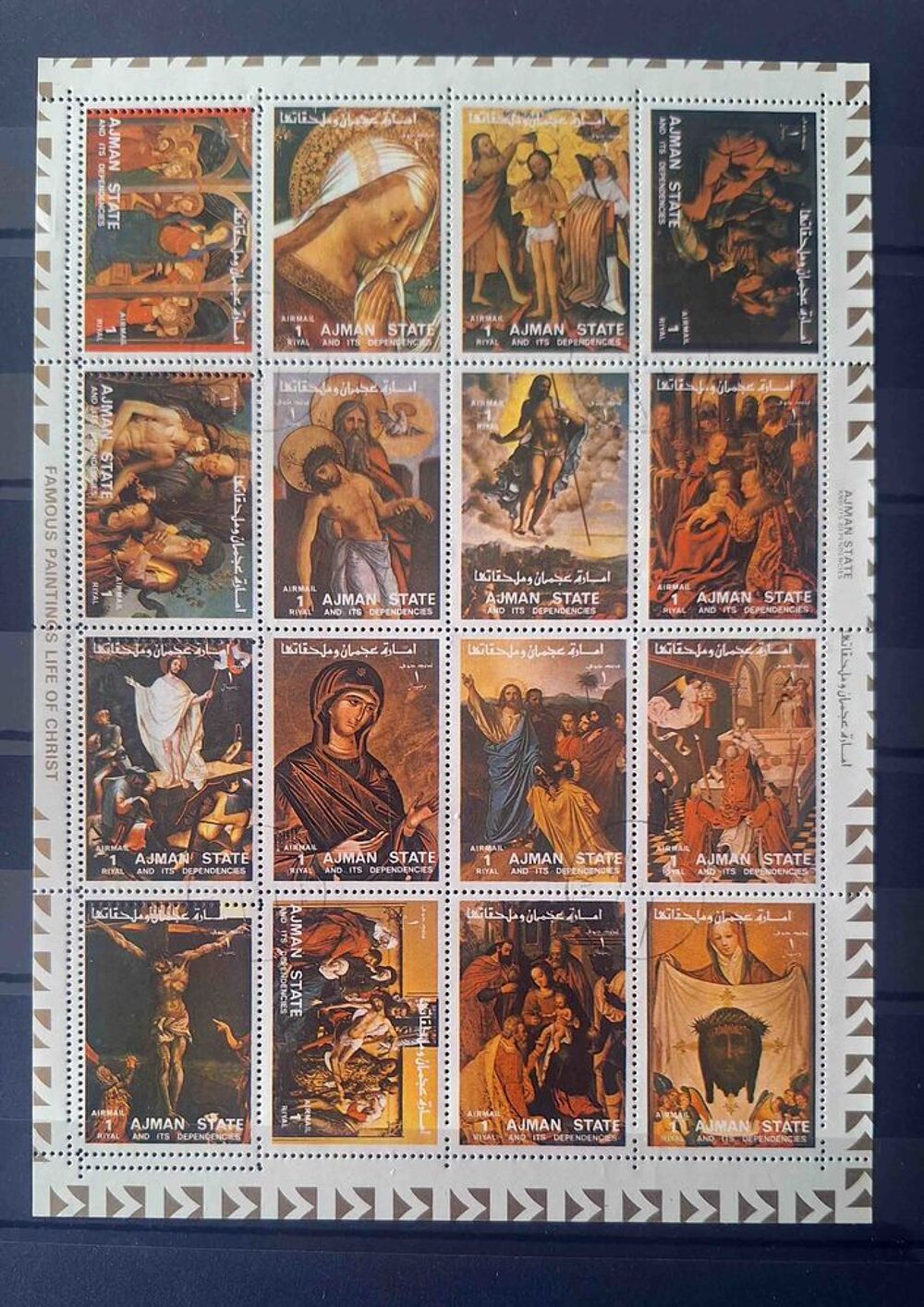 S&eacute;rie de timbres de collection d'Ajman D 