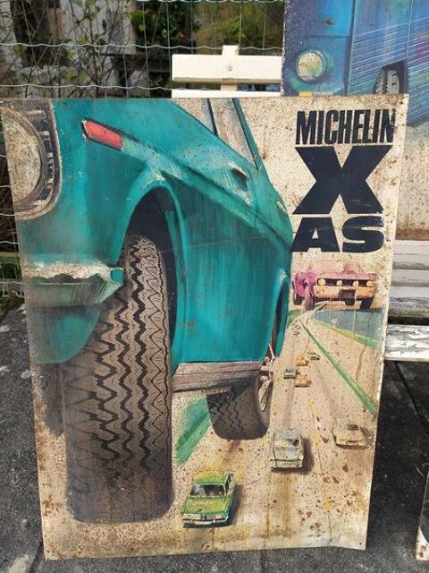 Plaque T�le Publicitaire Michelin XAS 
100 Loches (37)