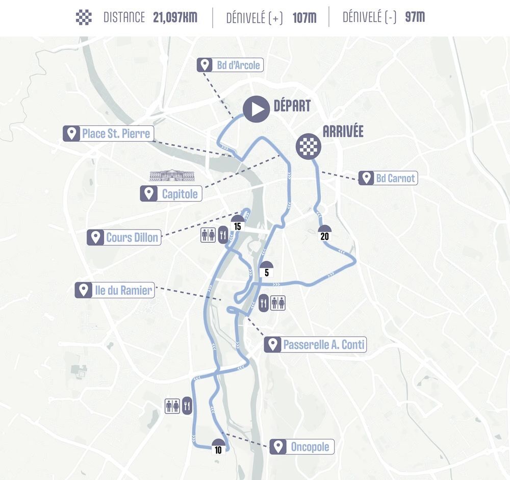 1 dossard Semi-marathon (21,1km) de Toulouse le 1er novembre Billetterie
