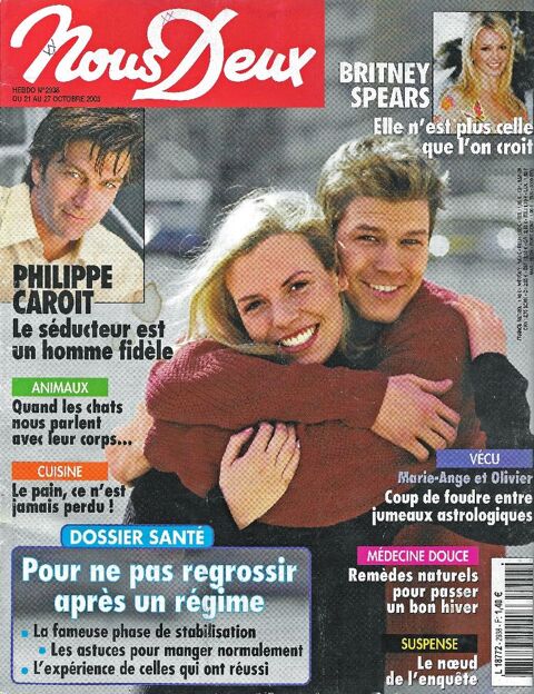 NOUS DEUX Magazine n2938 2003  Britney SPEARS  2 Castelnau-sur-Gupie (47)