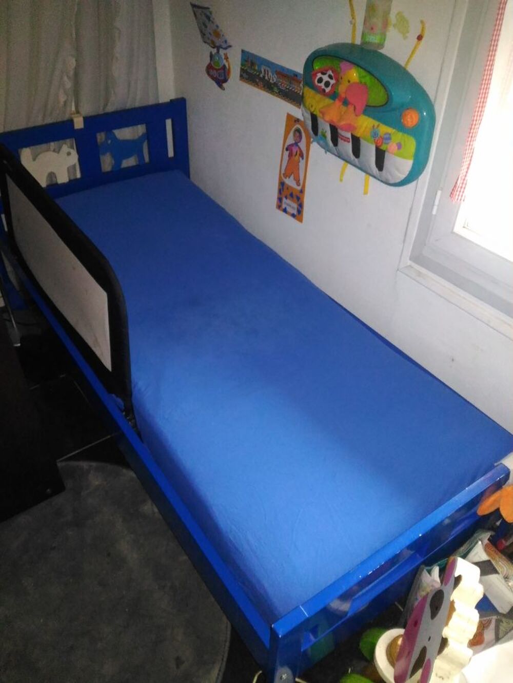 LIT ENFANT 160X70 IKEA AVEC SOMMIER,MATELAS,COUETTE, HOUSSE Mobilier enfants