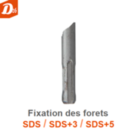   Burin Plat BOSCH SDS-plus-3 LONGUE VIE pour Carrelage 