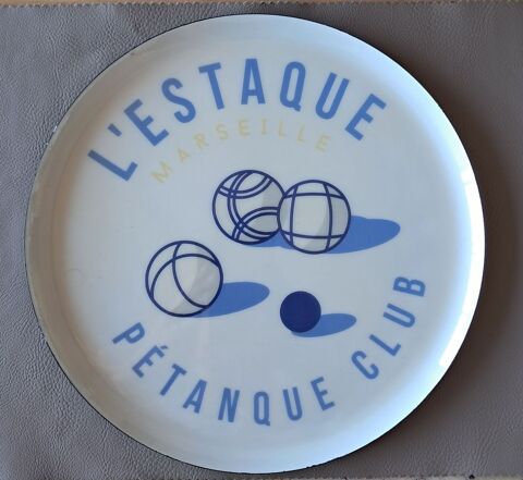 plateau en métal blanc l'estaque pétanque club Marseille 10 Carnon Plage (34)