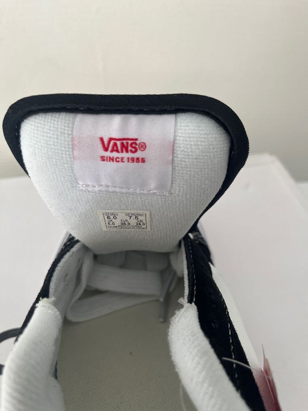 vans Knu Skool noir et blanc - pointure 38 Chaussures