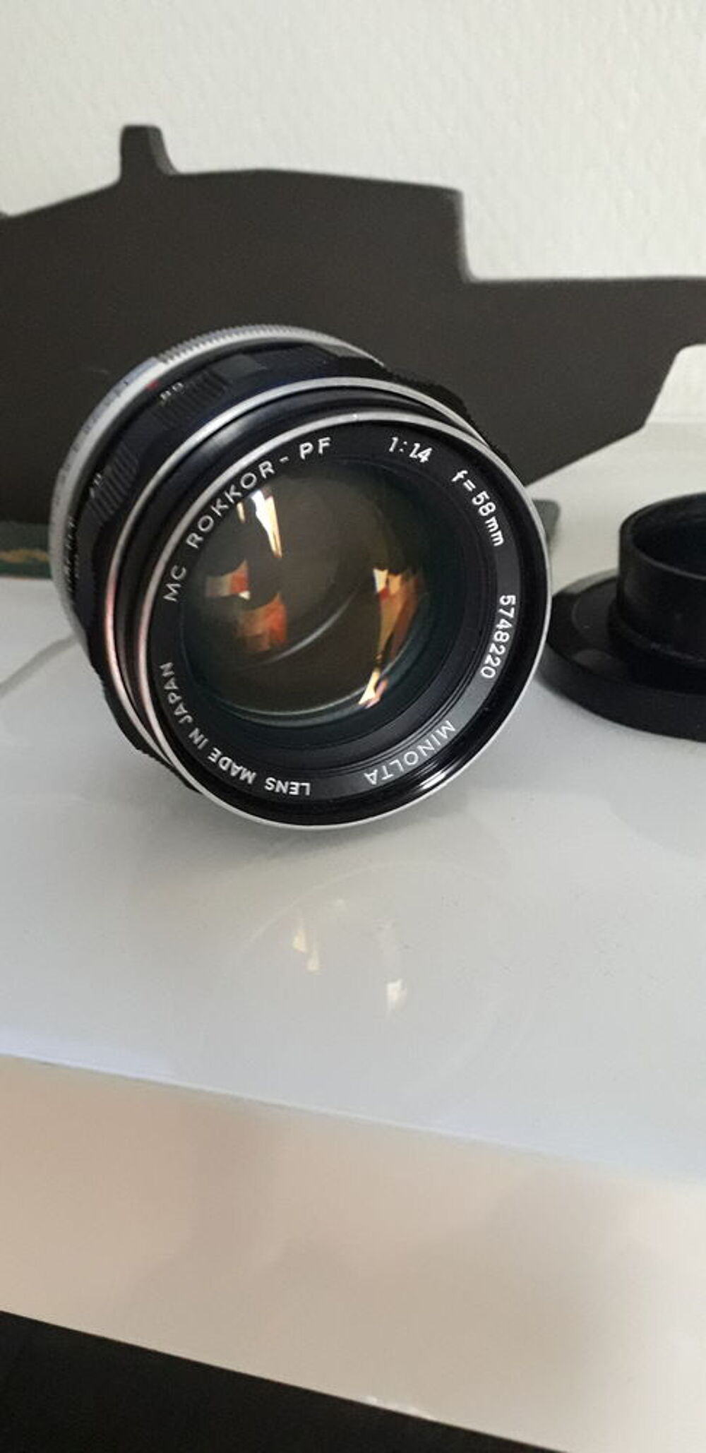 Objectif lens rokkor 1:14 f=58mm Photos/Video/TV