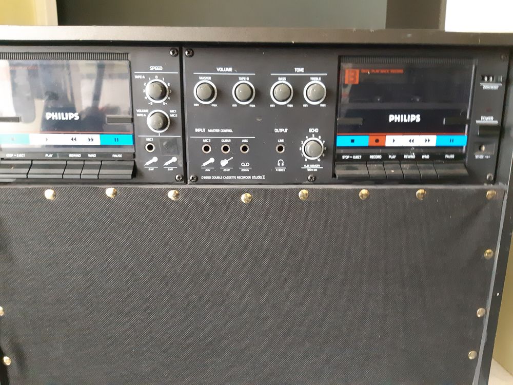 SONO PHILIPS Double Cassettes + prise pour guitare Audio et hifi