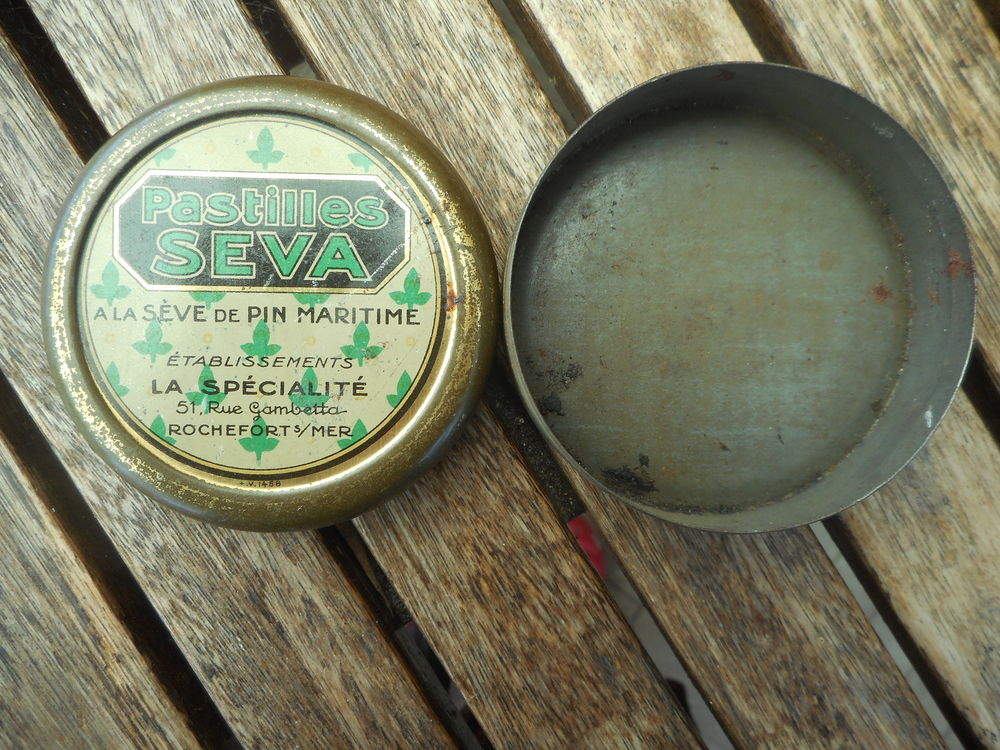 Bo&icirc;te vide de pastilles Seva 