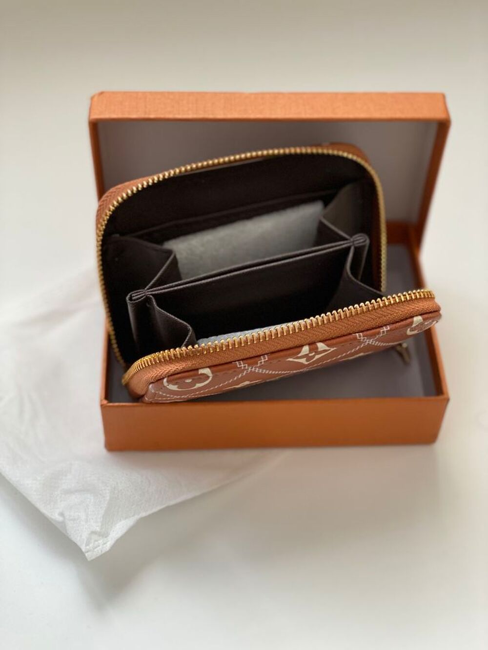 Vintage light brown wallet Maroquinerie