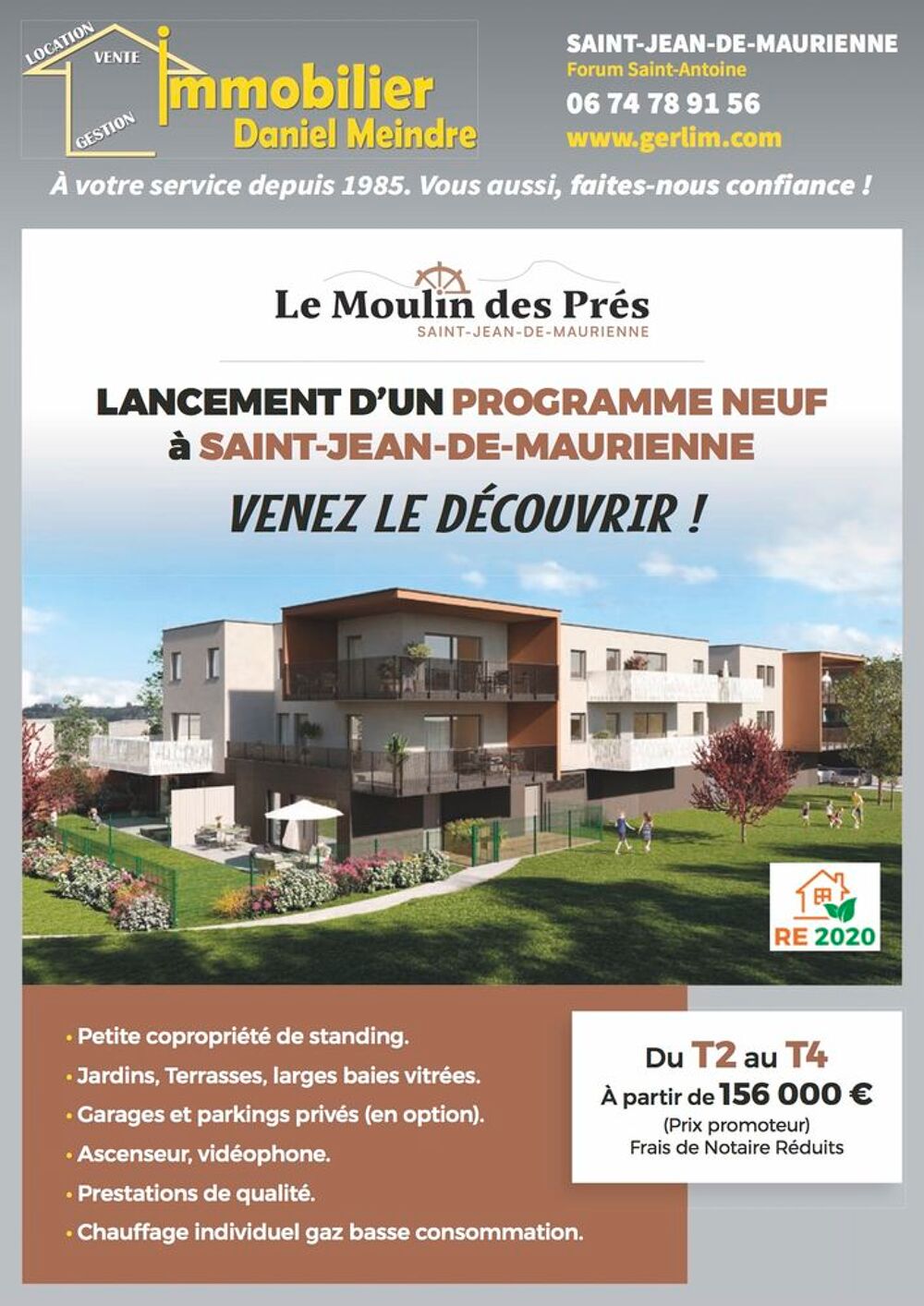 Vente Appartement NOUVEAU ! PROGRAMME NEUF A SAINT JEAN DE MAURIENNE ! Trs beau T4 98 m2 + Terrasse 37 m2 Saint-jean-de-maurienne
