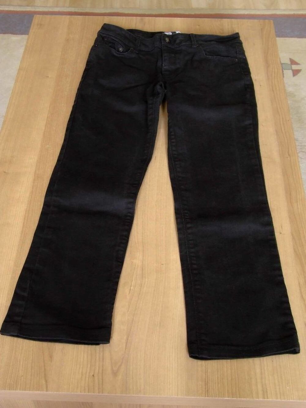 Jeans, femme, KIABI, Noir, Taille 40, TBE Vêtements