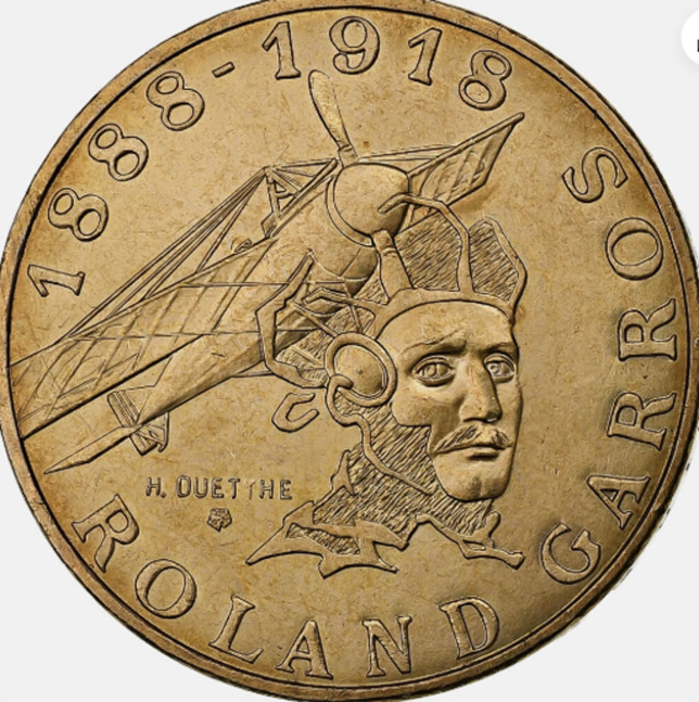 M&eacute;daille comm&eacute;morative Roland Garros 1888-1918 