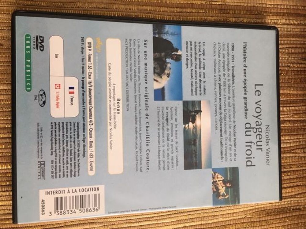 DVD Le Voyageur Du Froid DVD et blu-ray