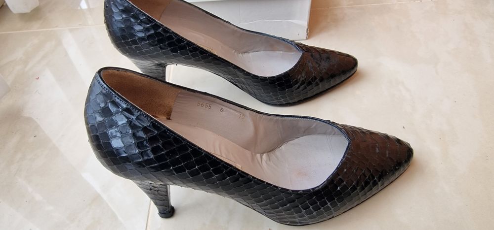 Escarpins en croco Lanvin Chaussures
