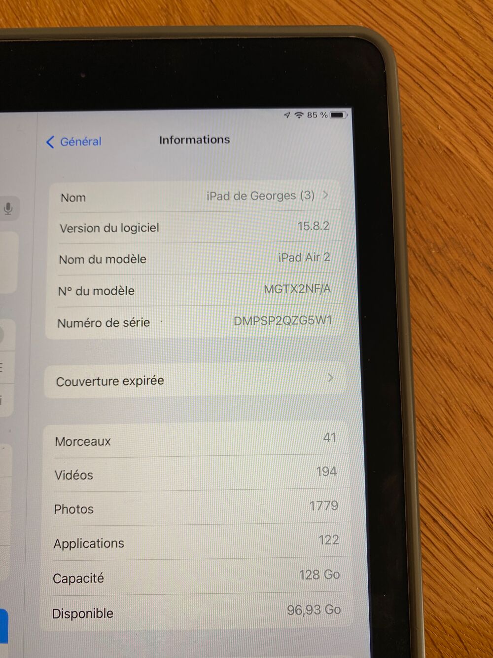 iPad Air 2 128 Go Audio et hifi