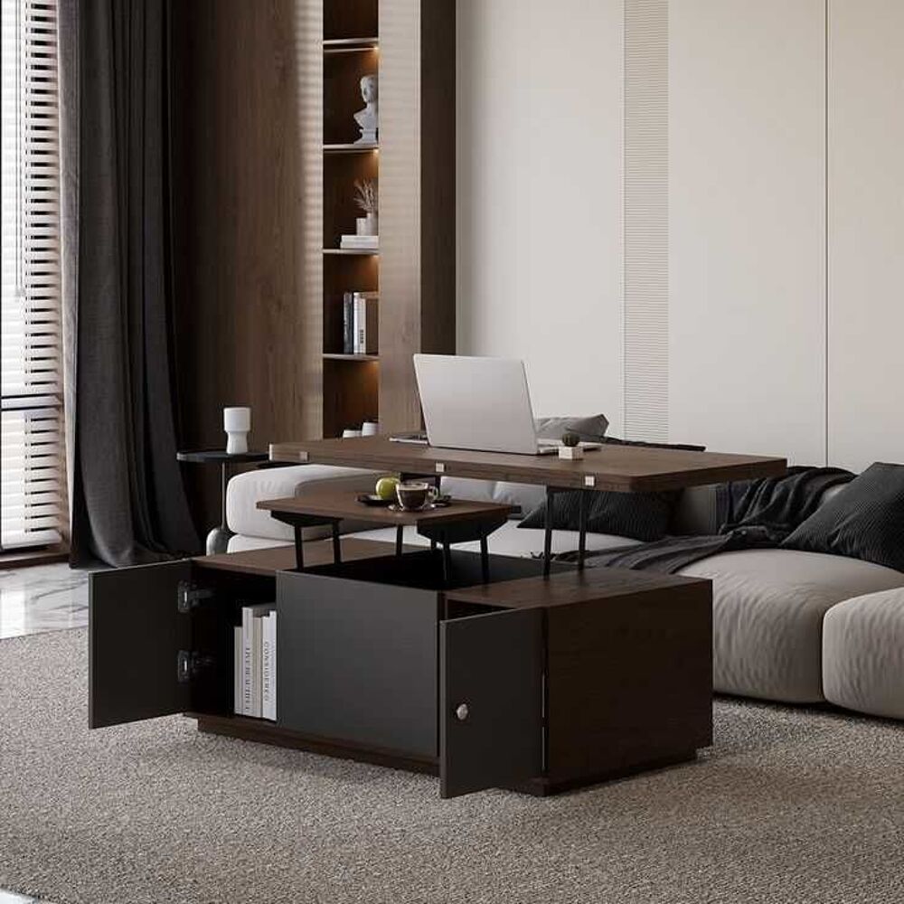 Table Basse Multifonctionnel avec Rangement - Meubles