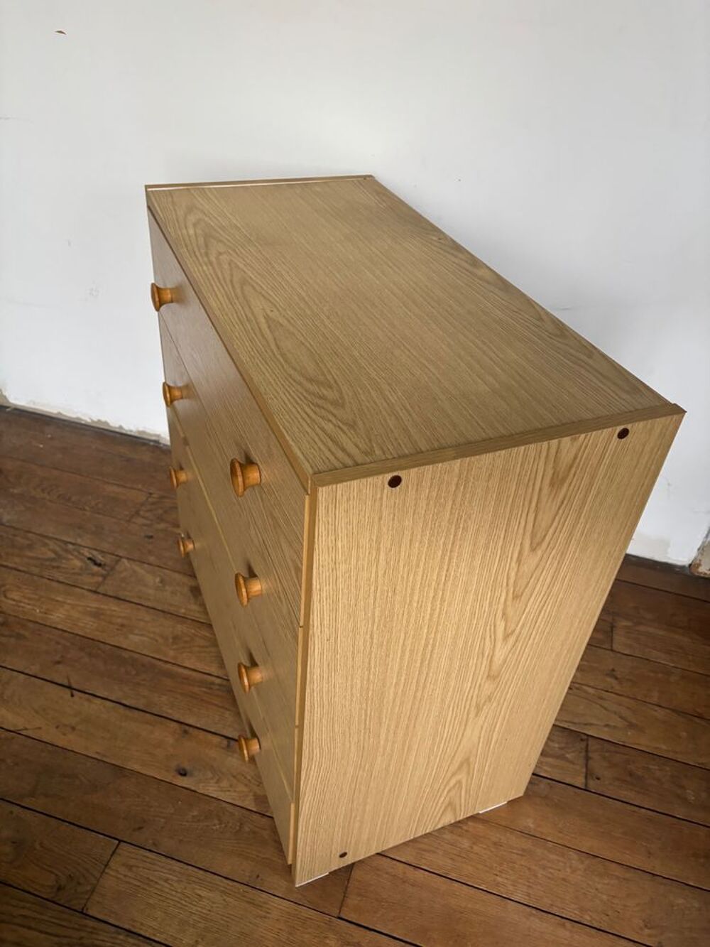 Commode IKEA vintage ann&eacute;es 80 ? 4 tiroirs ? Bois clair ? Bo Meubles