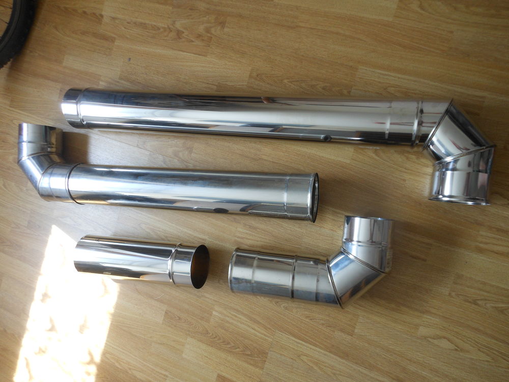 coude + conduit inox pour hotte (D 125) Bricolage