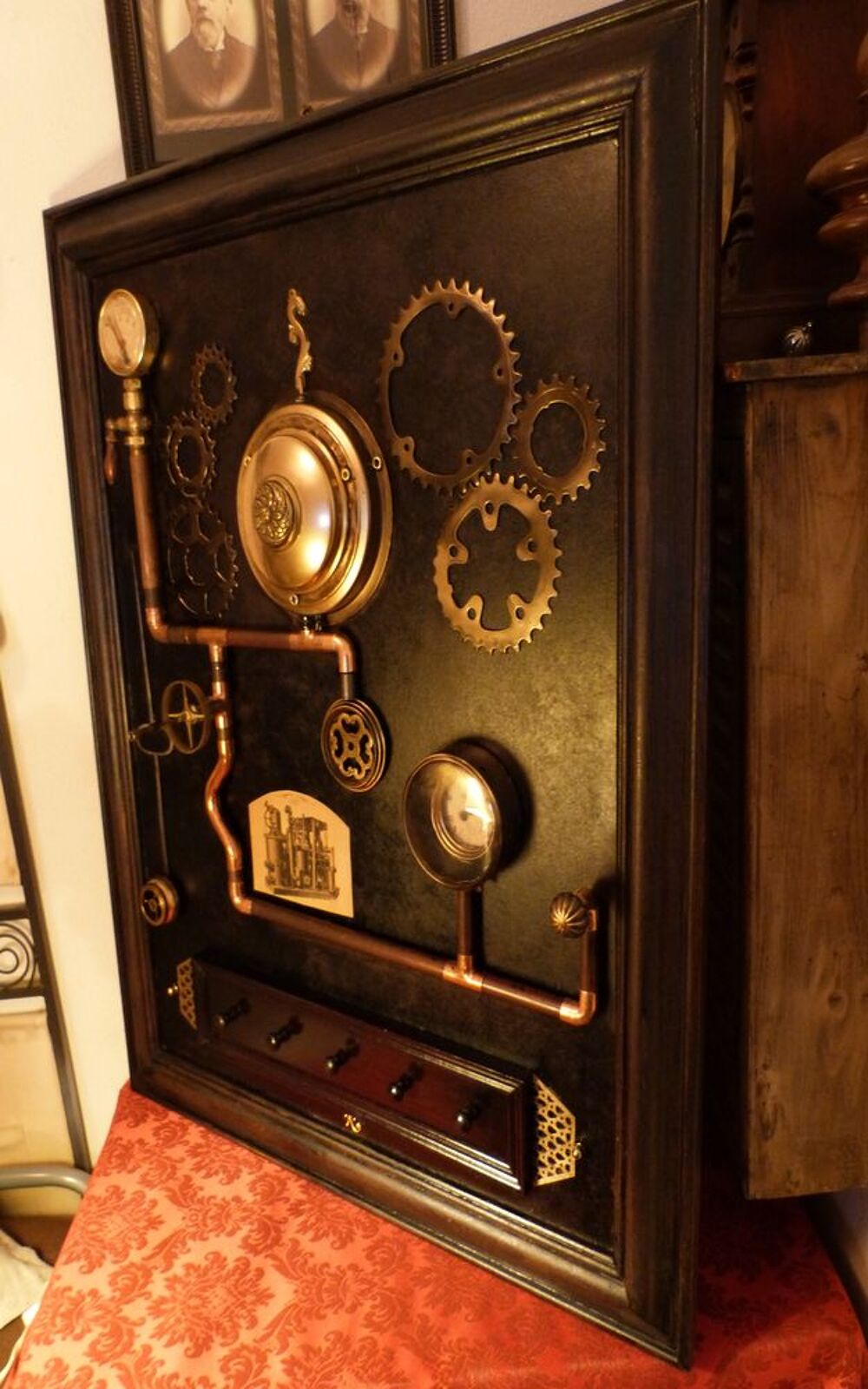 Imposant Tableau "INDUS FACTORY XIX" Steampunk Décoration