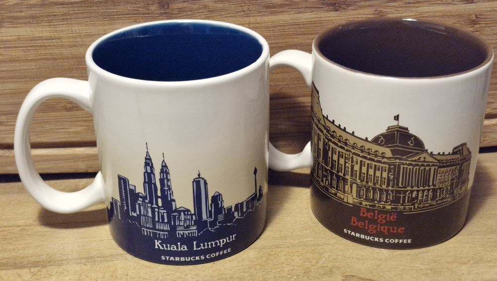 STARBUCKS deux mugs city 2017 Décoration