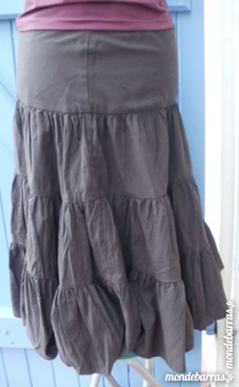 Jupe marrron chocolat JENNYFER Taille 34 Vêtements
