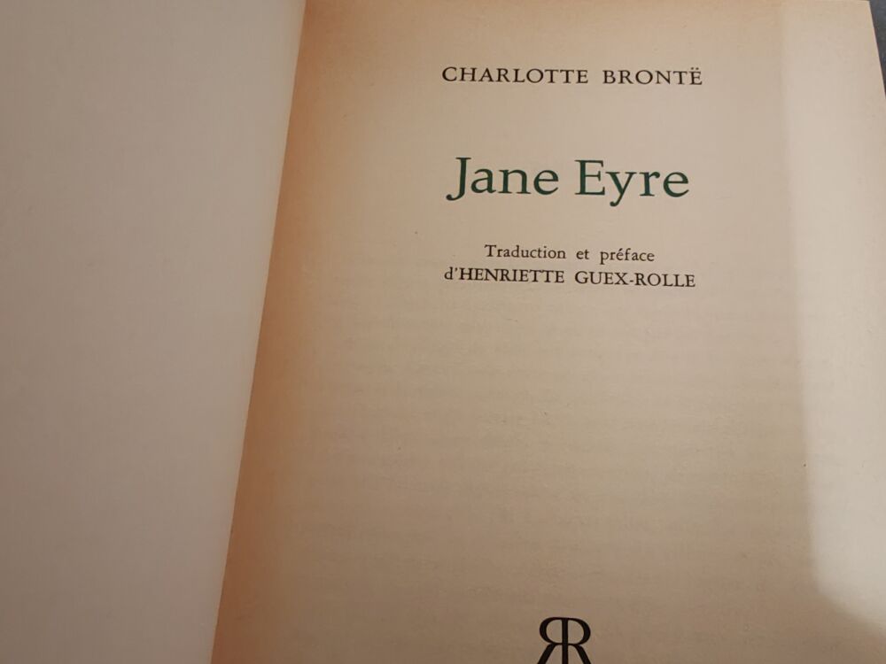 livre jane EYRE de Charlotte Bront&euml;
Livres et BD