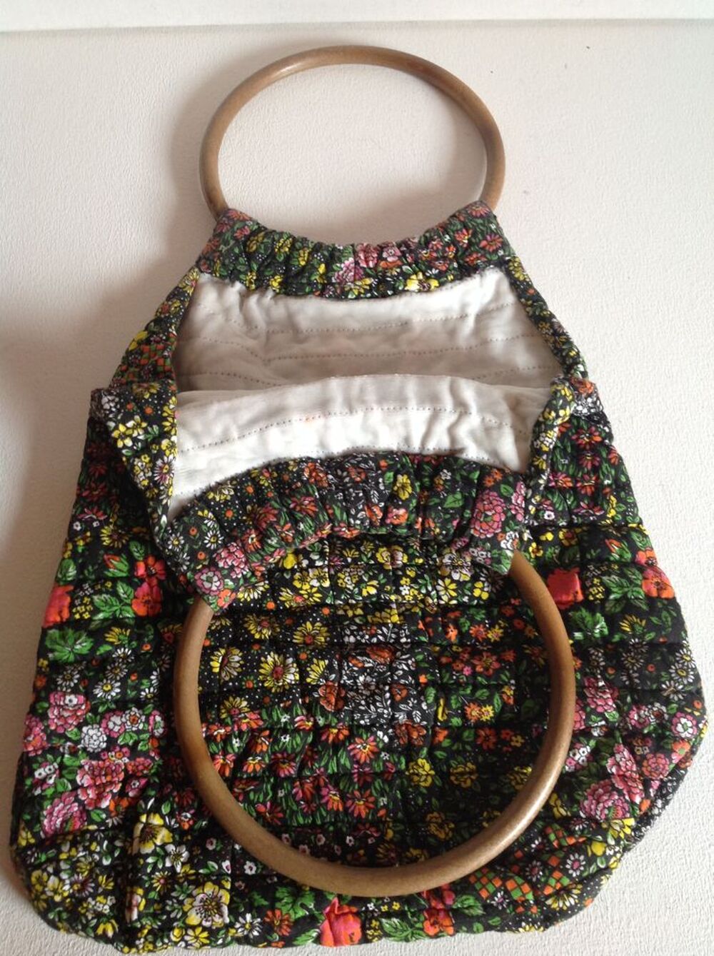 SAC ARTISANAL MULTICOULEUR MOD&Egrave;LE UNIQUE FAIT MAIN Envoi Pos Maroquinerie