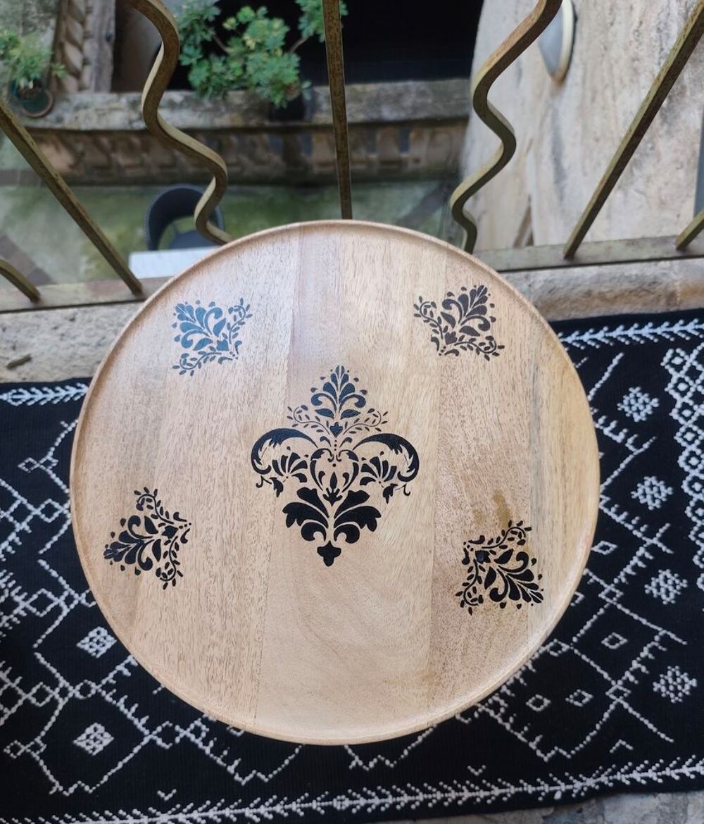 Table basse mandala fait main Meubles
