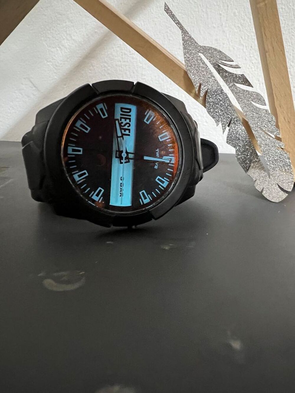Montre Diesel Double Up silicone noir Bijoux et montres