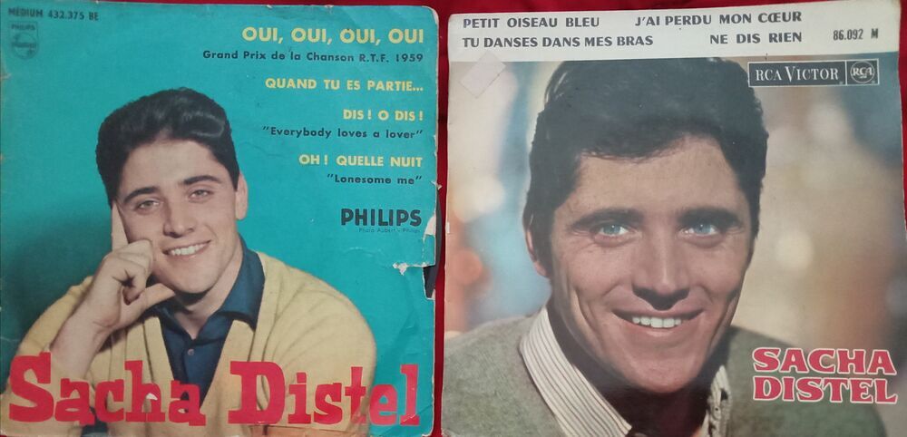 SACHA DISTEL / 19 X 45 TOURS 45 TOURS / CD et vinyles