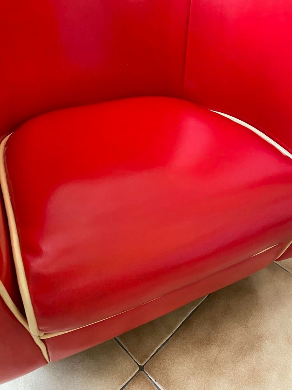 Fauteuil enfant rouge design vintage Meubles