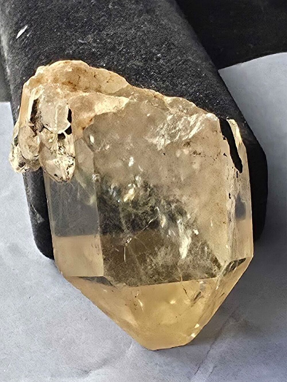 Monocristal Citrine Naturelle du Congo 88g-Pierre de Collection 