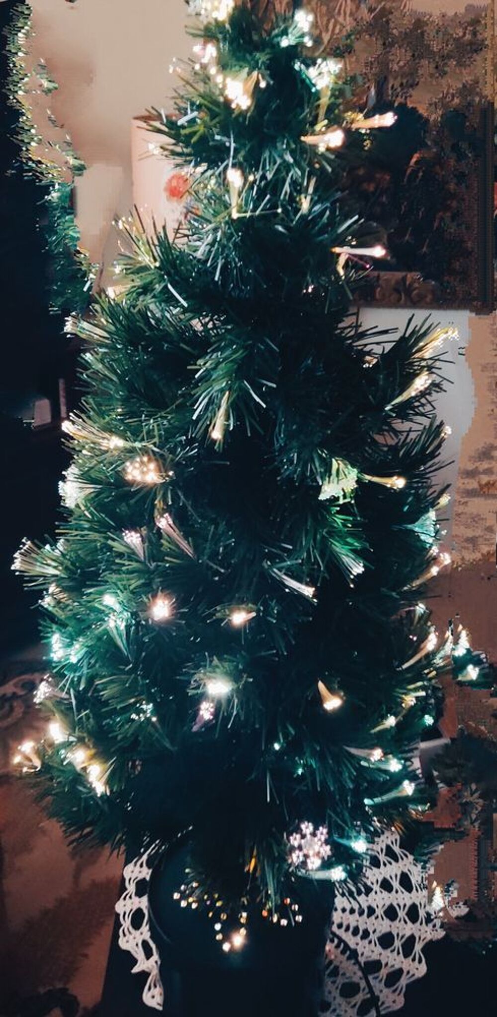 Sapin de No&euml;l, fibres optiques Décoration