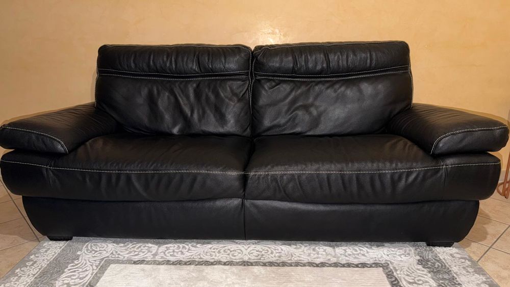 fauteuil cuir noir Meubles
